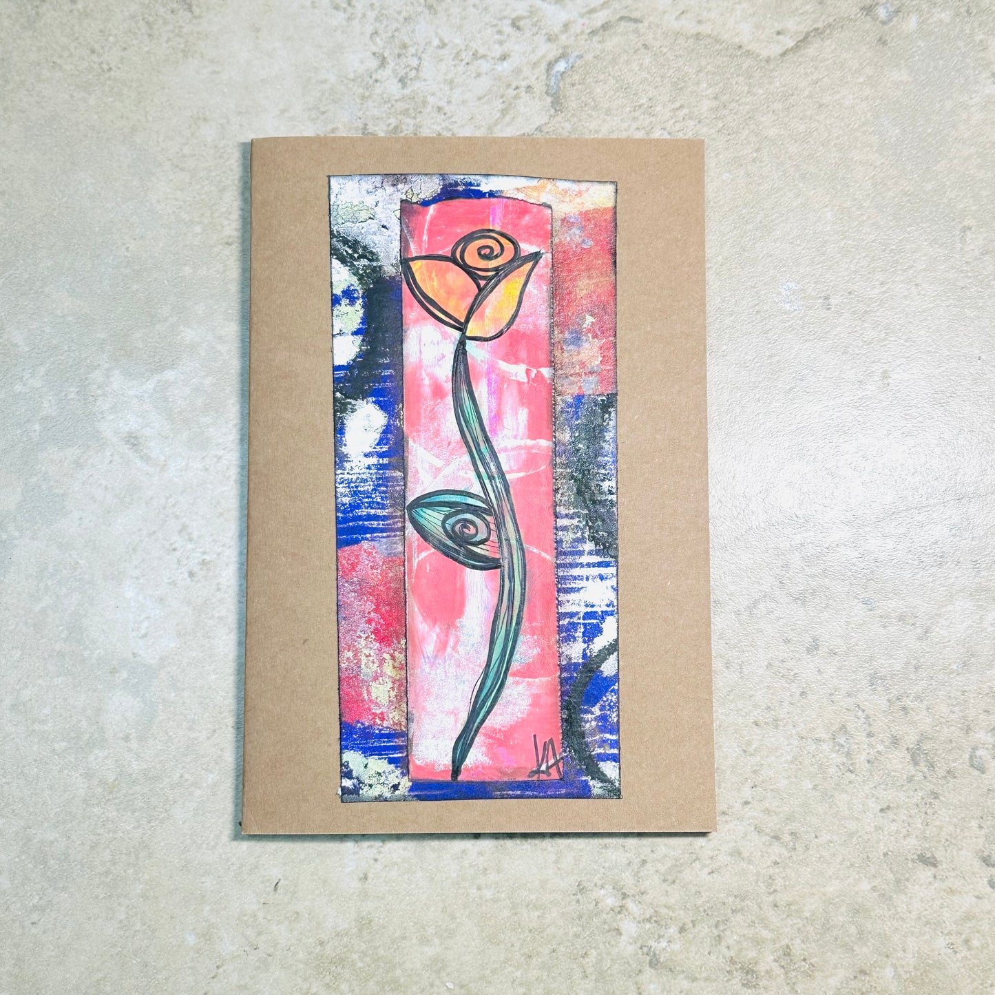 Lined Softcover Notebook: Single
