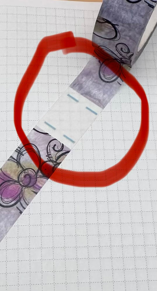 Purple Rain Washi Tape - Oops Batch (Small Print Flaw)