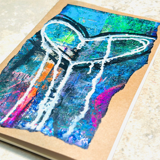 Lined Softcover Notebook: Dripping Heart