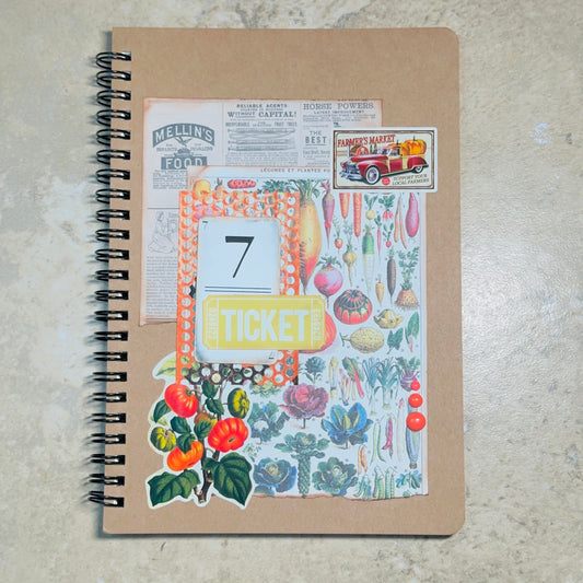 Lined Spiral Bound Notebook: Ticket 7