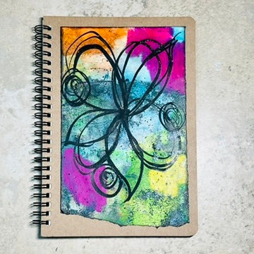 Lined Spiral Bound Notebook: Carousel