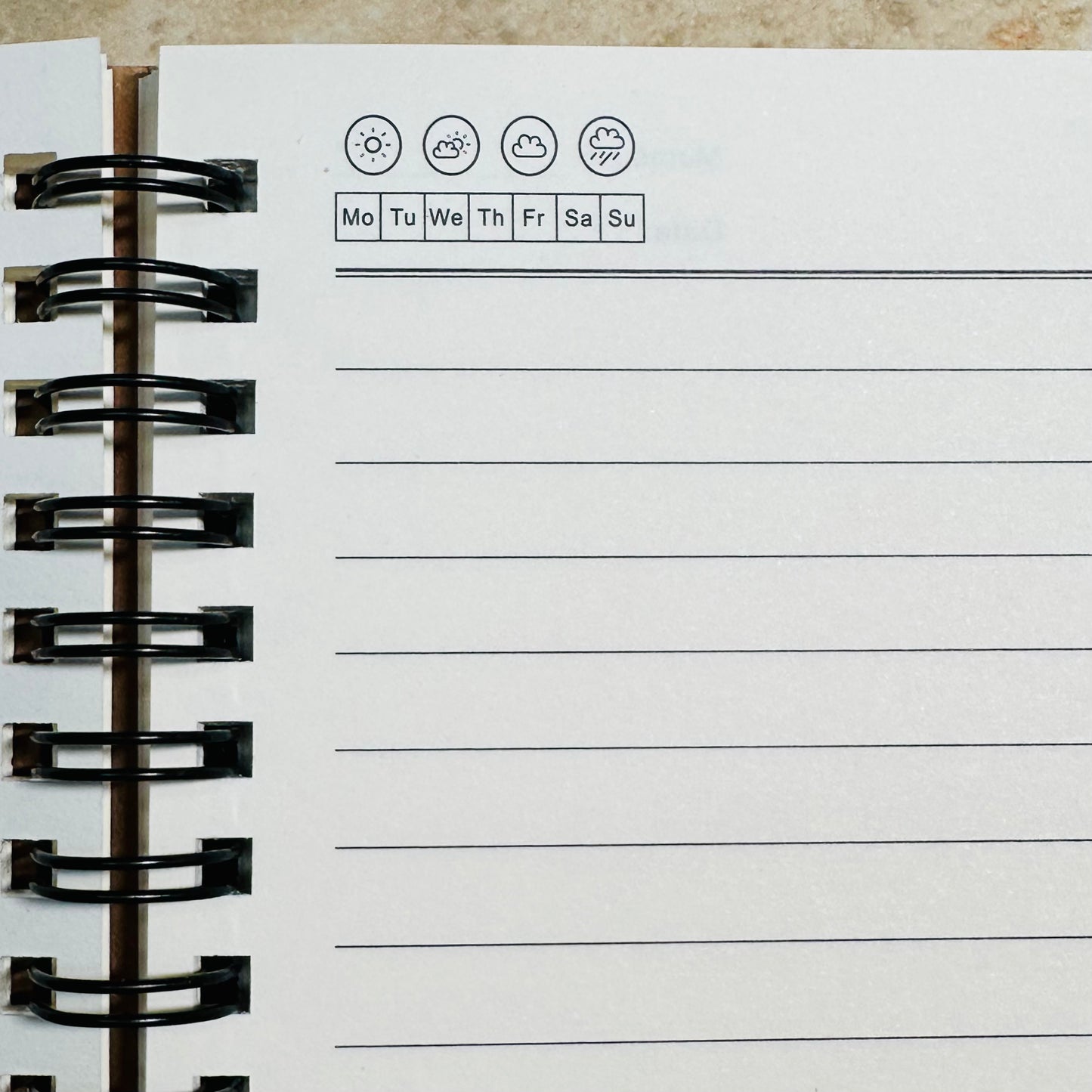 Lined Spiral Bound Notebook: Faith