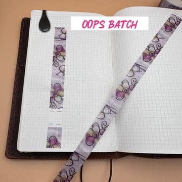 Purple Rain Washi Tape - Oops Batch (Small Print Flaw)