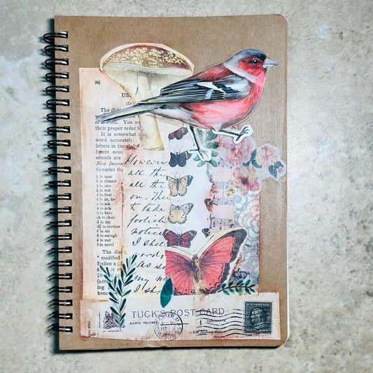 Lined Spiral Bound Notebook: Tuck's Post Card