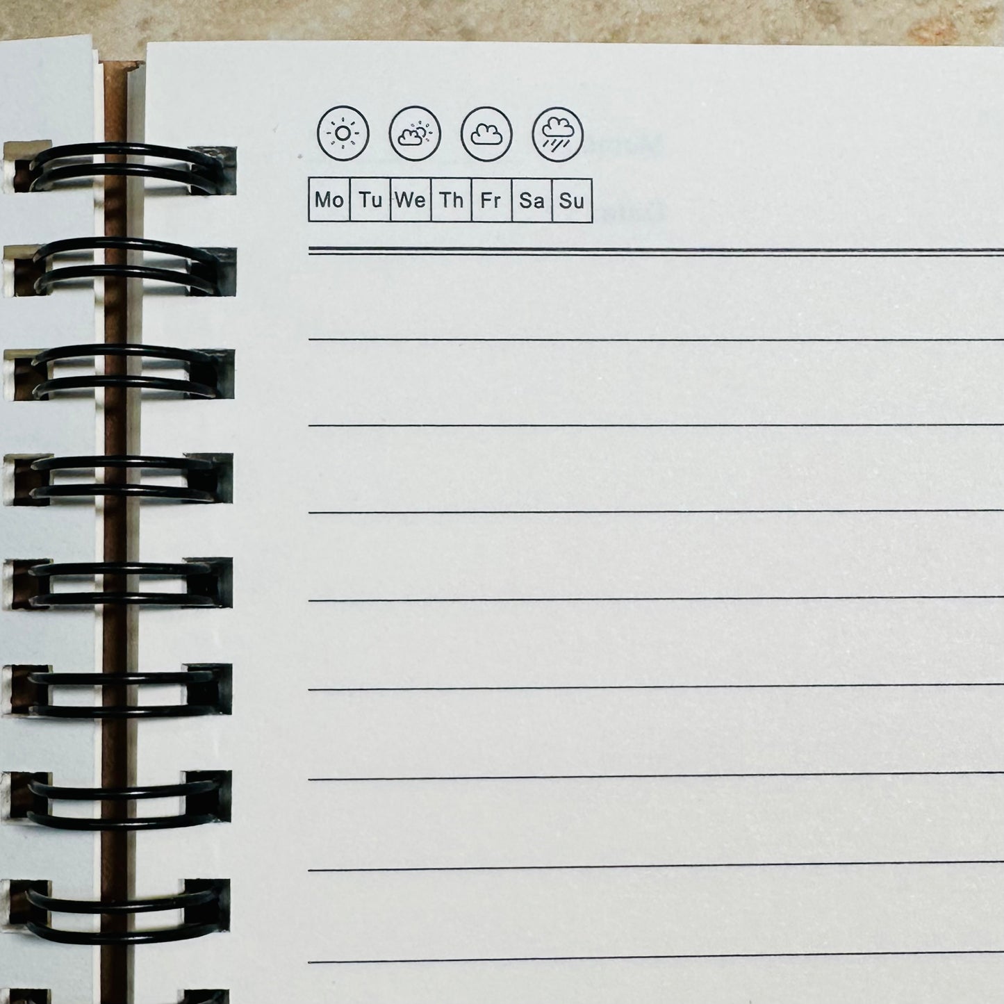Lined Spiral Bound Notebook: Tuck's Post Card