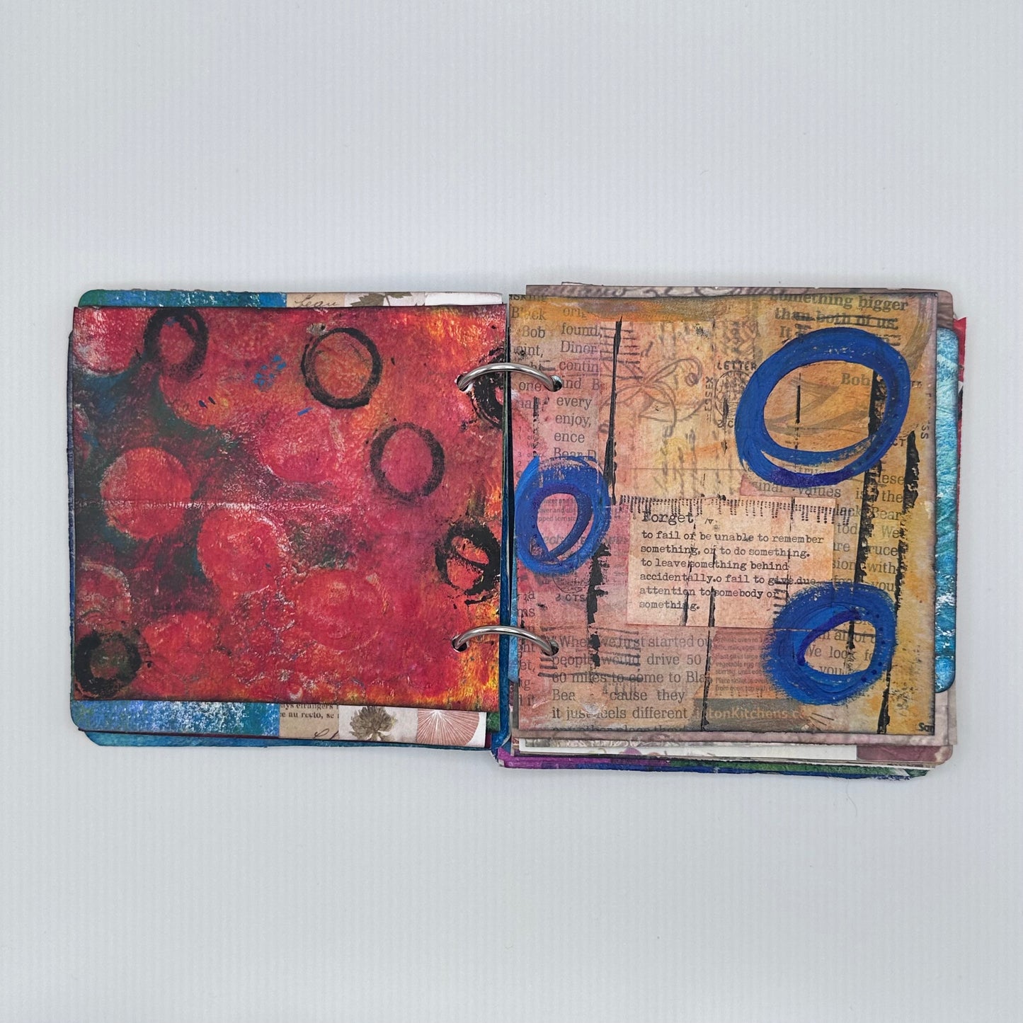 Handmade Smashbook Journal (22 Pages) | OOAK Mixed Media Junk Journal