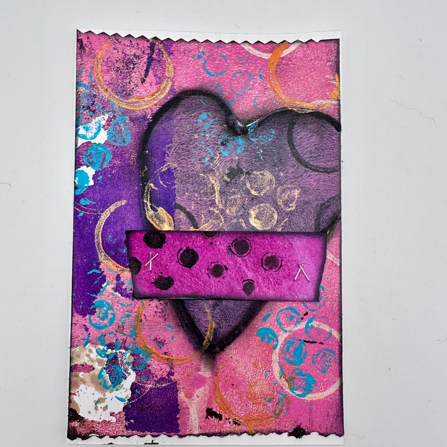 Valentine Cards - Grunge Theme - set of 5