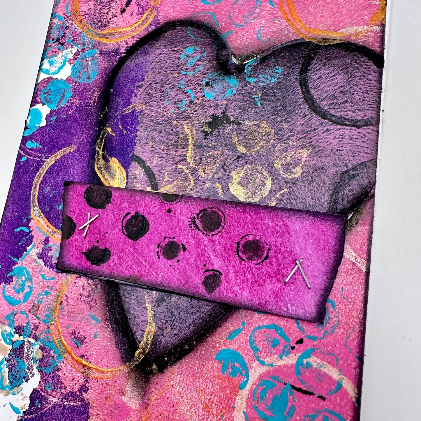 Valentine Cards - Grunge Theme - set of 5